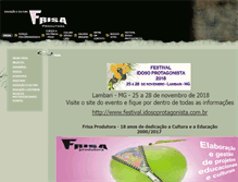 Tablet Screenshot of frisaprodutora.com.br